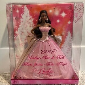 Holiday Barbie Doll African American 2009 NRFB 50th Anniversary Foreign Box